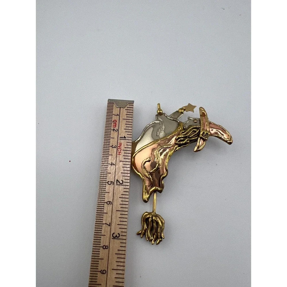 Vintage‎ Broomstick Brooch Halloween